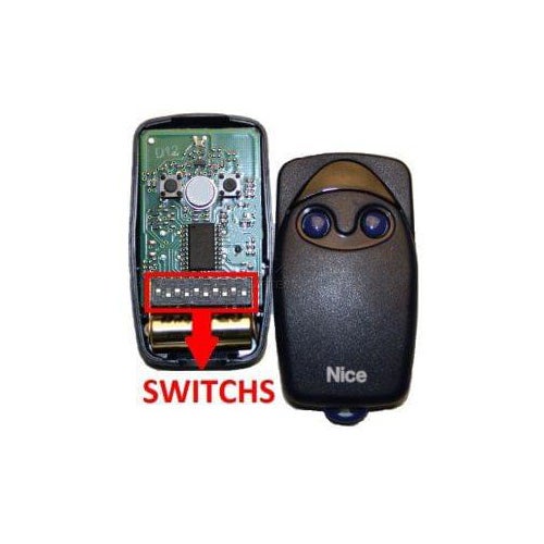 Télécommande Portail Garage FLO2 - 2 Boutons - Fréquence 433,92 MHz - Marque NICE - Neuf