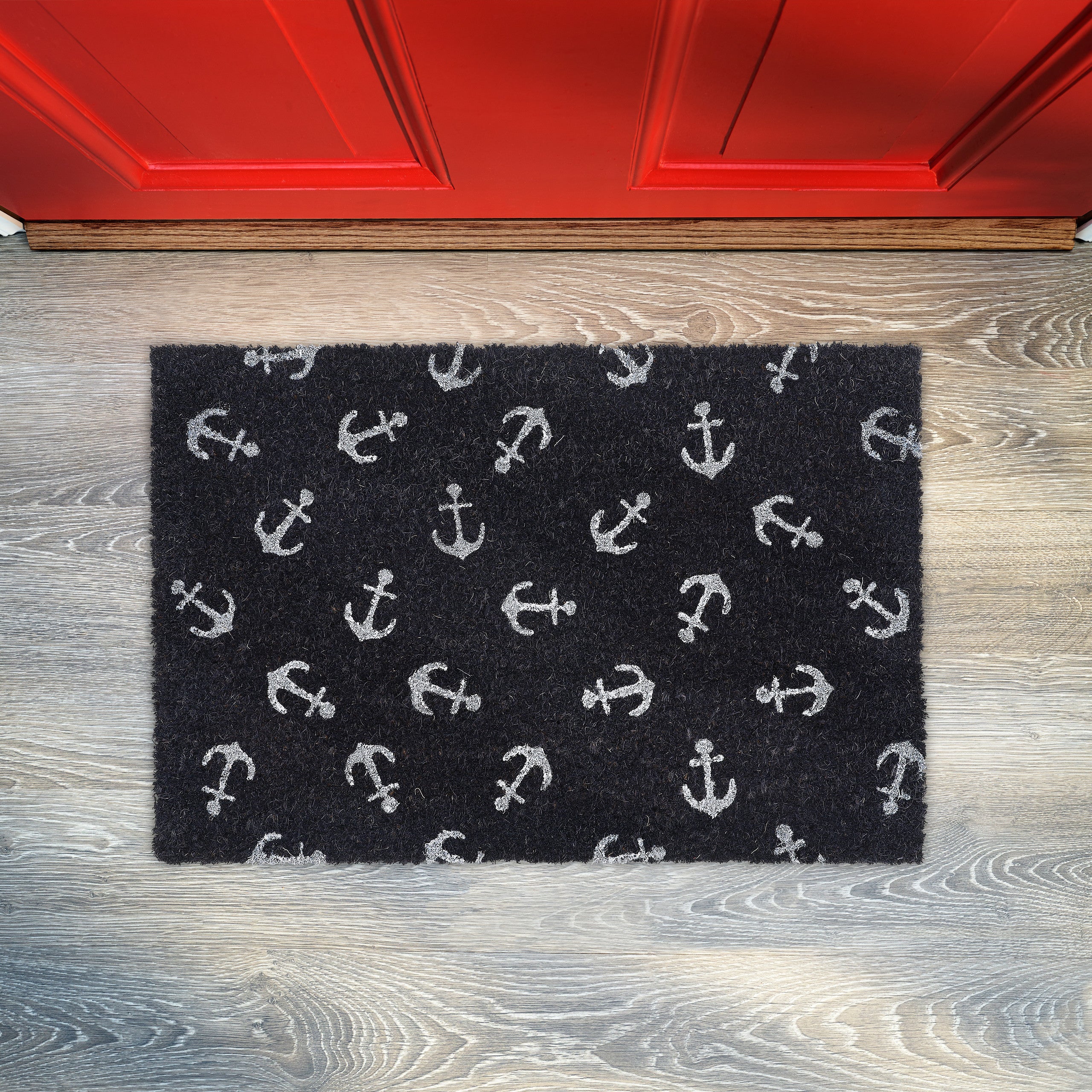 Zerbino Nautico Welcome On Board - Tappetino In PVC Blu E Bianco Antiscivolo, Ideale Per Barche, Esterno E Interno - Foto 6