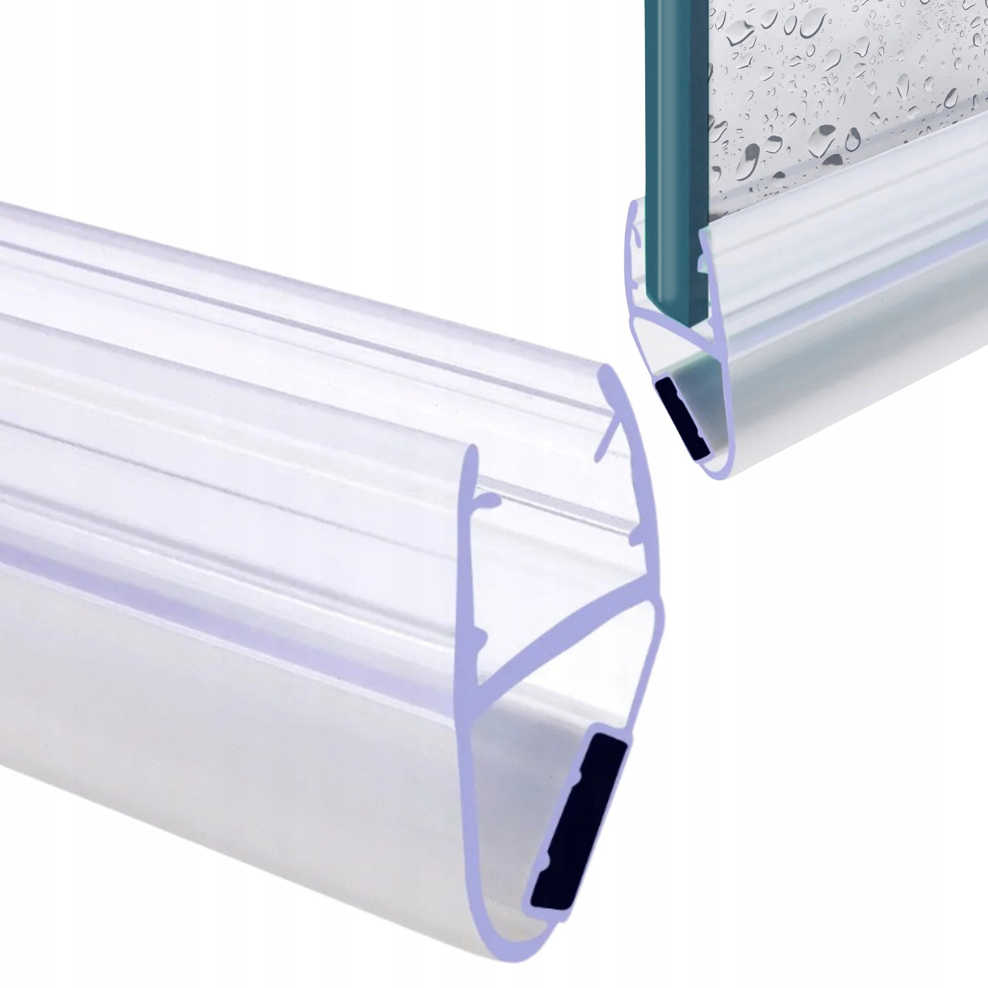 Uszczelka do kabiny prysznicowej pionowa domykająca z magnesem Estiva T transparenta 2 m 6-8 mm
