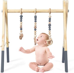 Palestrina Legno per Neonati 3+ Mesi Pieghevole, Arco Gioco