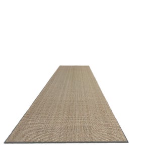 PRIMEGA Tapis De Cuisine Antidérapant Devant Évier – Lin Naturel & Caoutchouc, Lavable, Brun 44 X 120 Cm, Confort Ultra-Doux