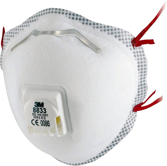 Masque de protection contre les particules très fines 3M 8833 FFP 3 10 pc(s)