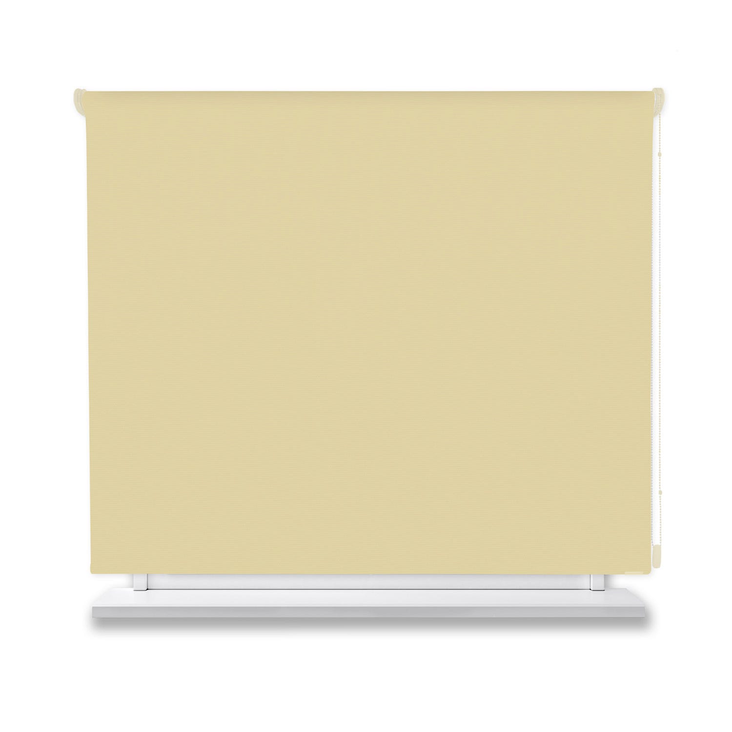 Estor Enrollable Opac Tejido Premium Liso Color Beige 190x250 | Leroy ...