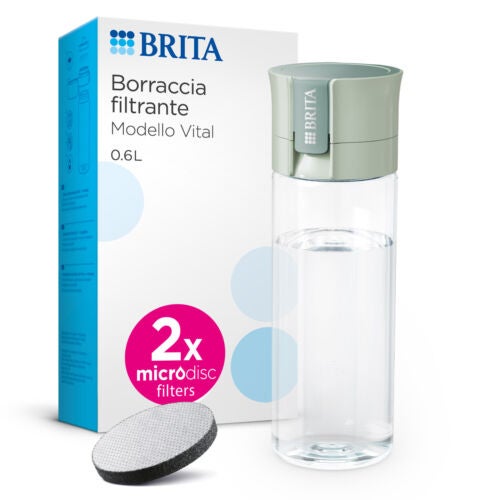 Borraccia Filtrante BRITA Vital 600ml - Riduce Cloro, PFAS E Pesticidi, Include 2 Filtri - Foto 8