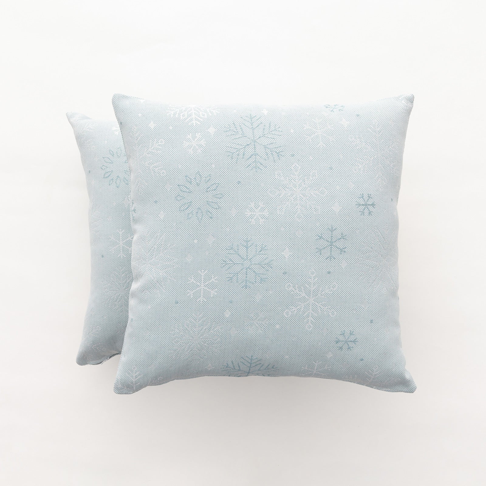 Pack 2 fundas cojín navidad jacquard algodón agua y plata 45x45 cm - sparkle