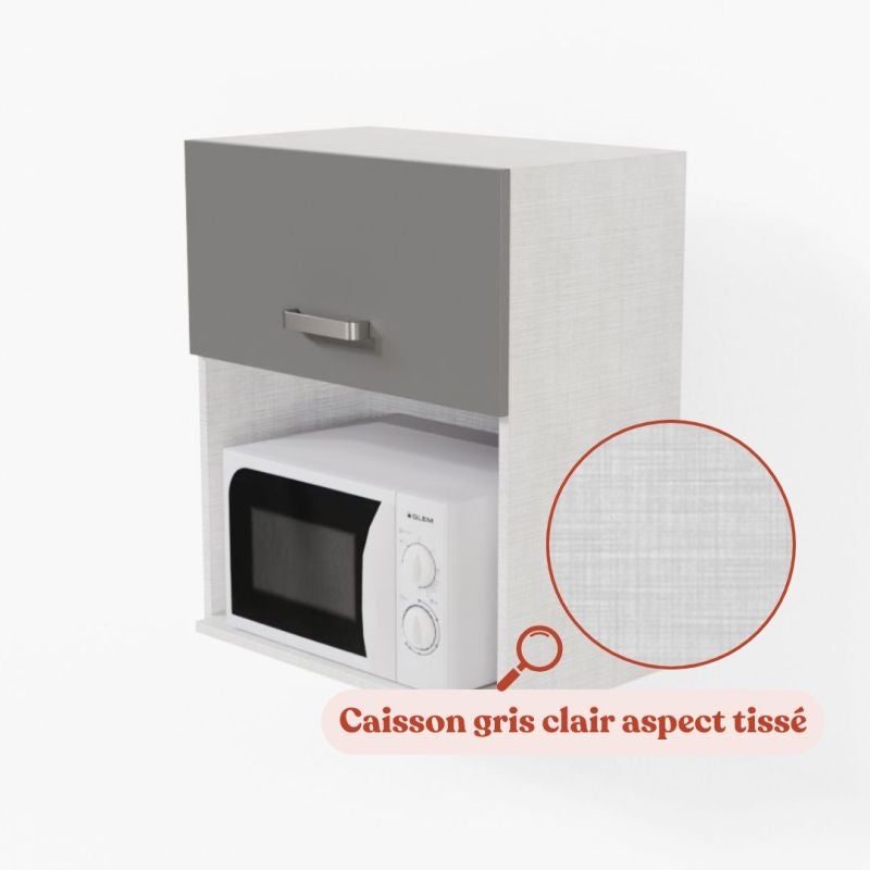 Meuble micro-ondes - 60 cm - 4