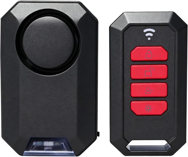 Alarme sans fil antivol pour vélo, moto, voiture et scooter, étanche IPX5, 135 dB, ultra-puissante. Compatible avec télécommande.