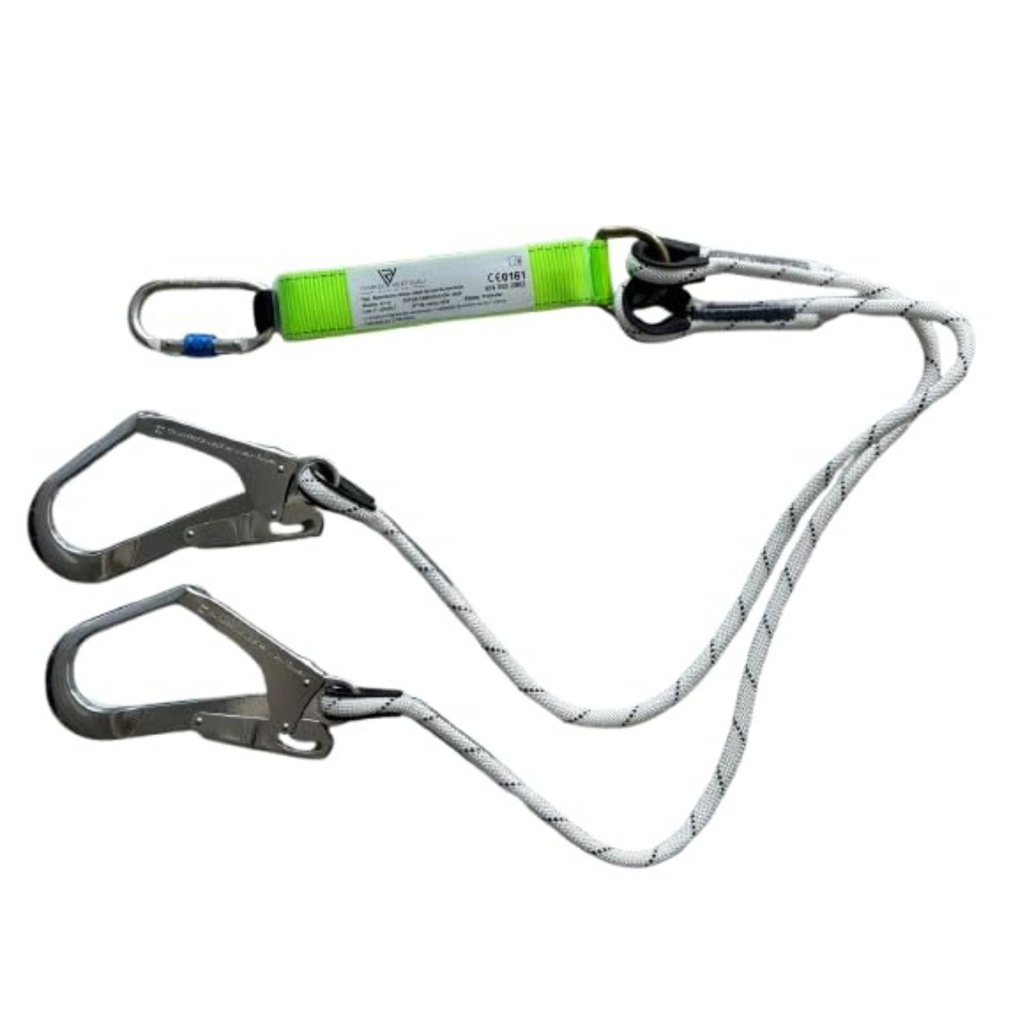 Cordino Anticaduta SpanSet 2m - Con Dissipatore A Strappo E 2 Moschettoni, EN355