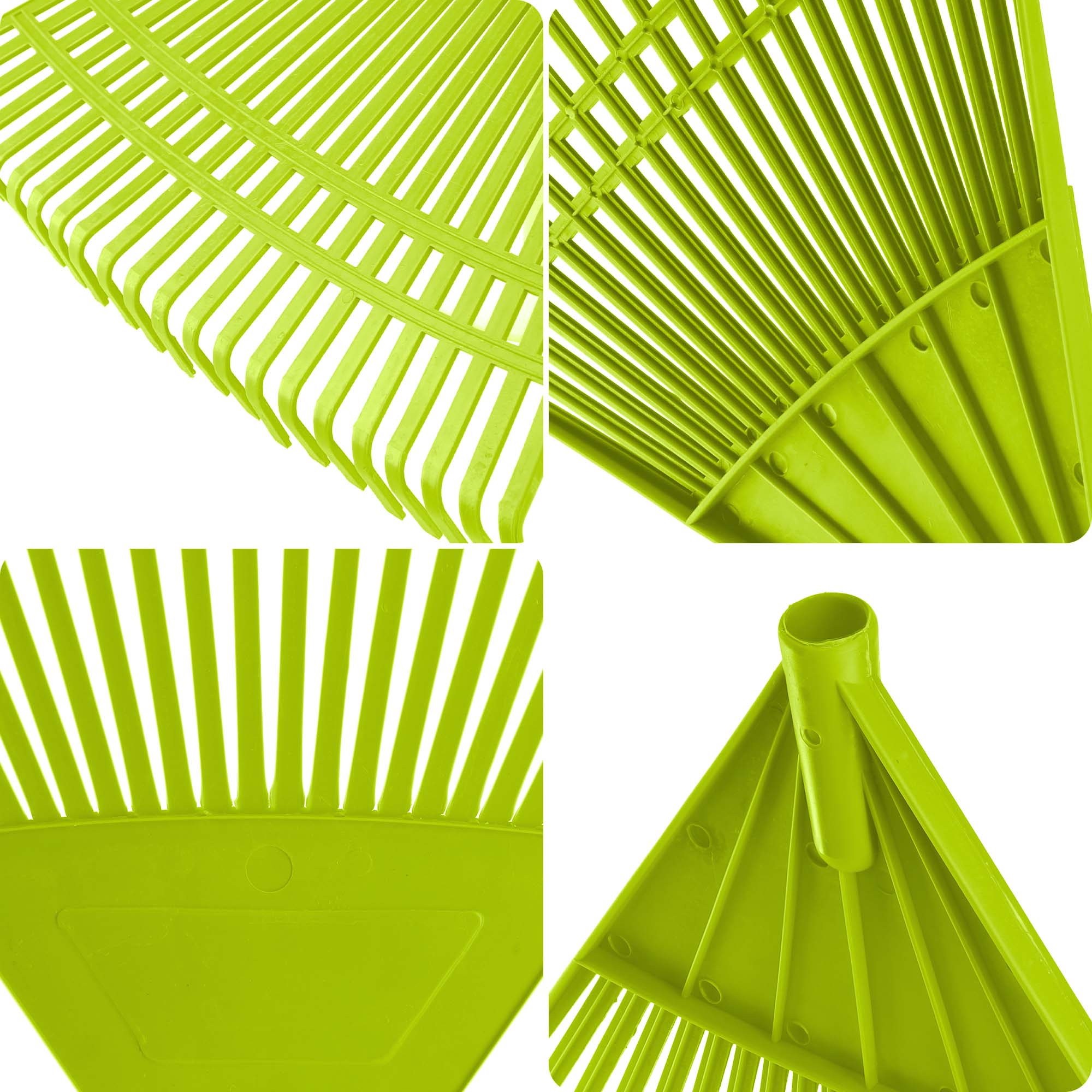 GRABIE DO LIŚCI TRAWY PLASTIKOWE OGRODOWE BEZ TRZONKA SZEROKIE 60cm 22 ZĘBY - 3