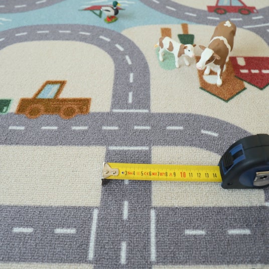 Tapis de jeu enfant - Circuit de voiture - Campagne - 145 x 200 cm - 5