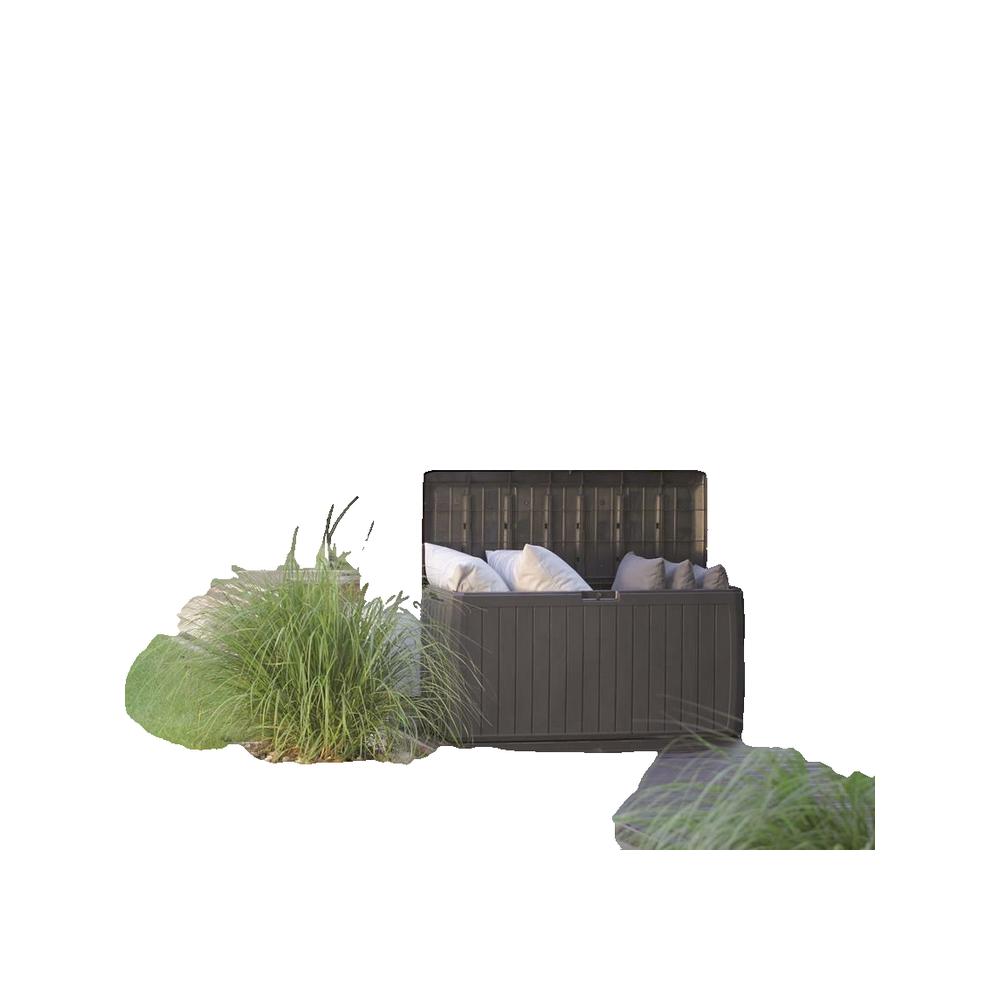 Bac de jardinage 290 litres Prosperplast Boxe Planche en plastique de couleur anthracite 116,6 x 47 x 59,5 cm - 2