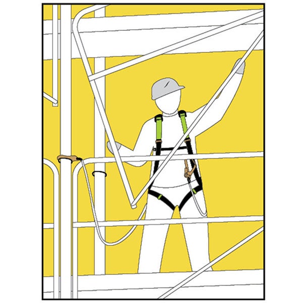 Kit harnais de sécurité antichute premium pour monteur d'échafaudage - FA8010900 - 2