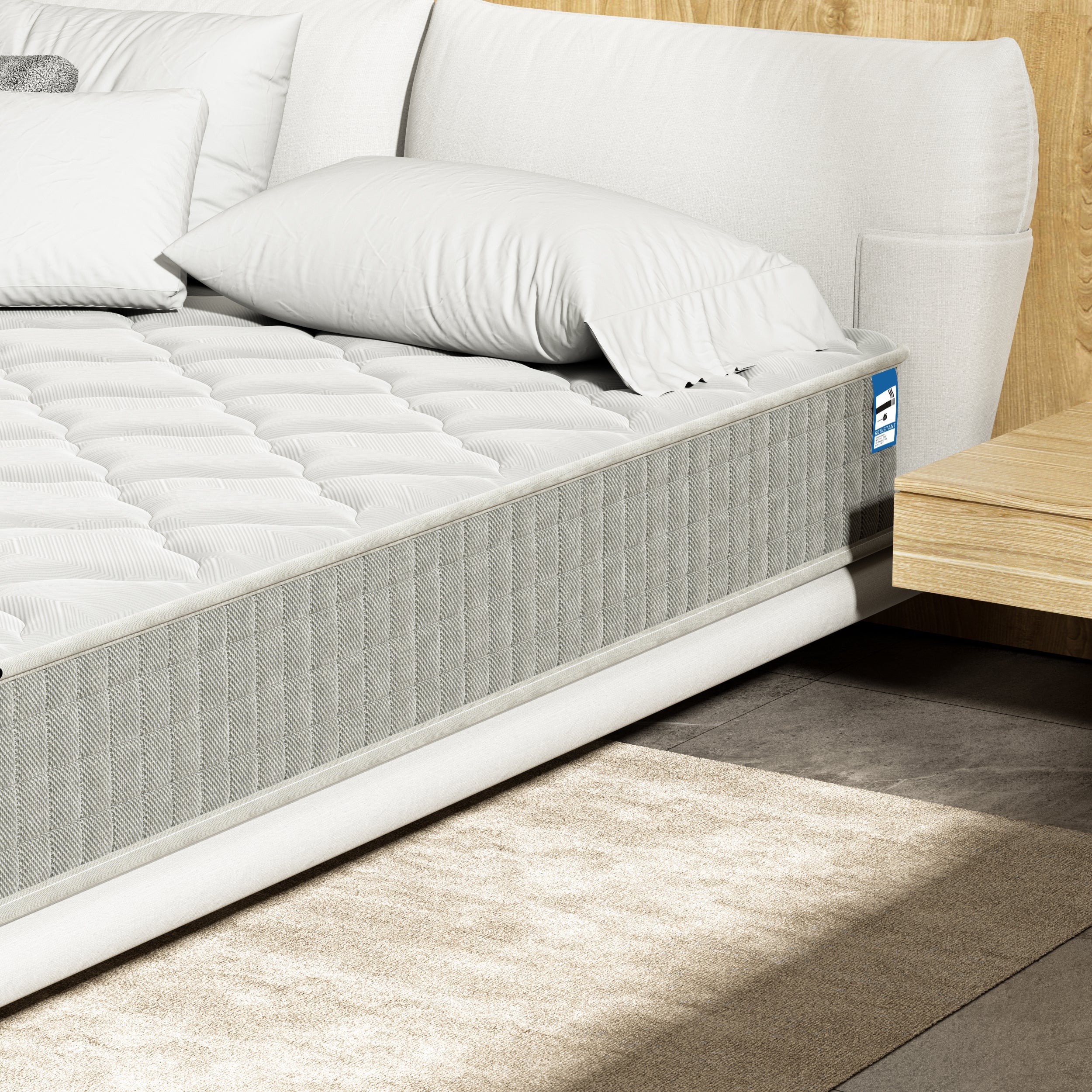DEWINNER Matelas en mousse 140x190 cm - 25 cm de hauteur - 7