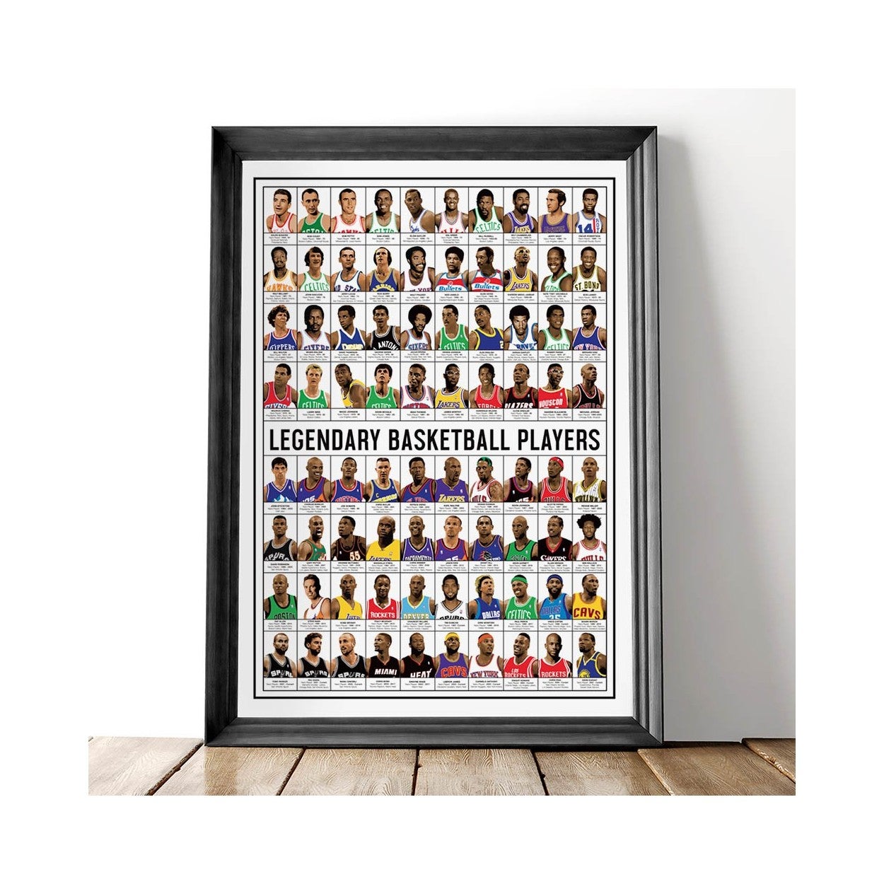 Affiche d’art 50 x 70 cm -Art-Poster 50 x 70 cm - Legendary Basketball Players - Olivier Bourdereau - 3