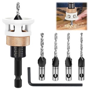 Set di frese per scanalature a T con gambo da 8 mm, 3 pezzi di fresa