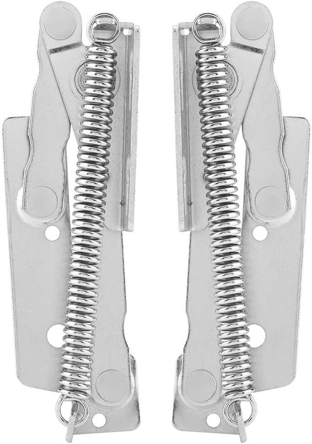2 Pièces Charnière à Ressort pour Porte Placard 80 Degrés, Acier Inoxydable Charnière à Ressort Relevable pour Soutenir Les Portes des Meubles