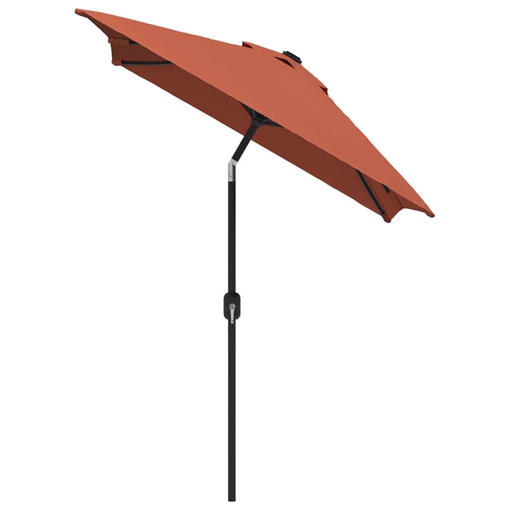 vidaXL Parasol d'extérieur avec mât en métal 300x200 cm terre cuite - 3