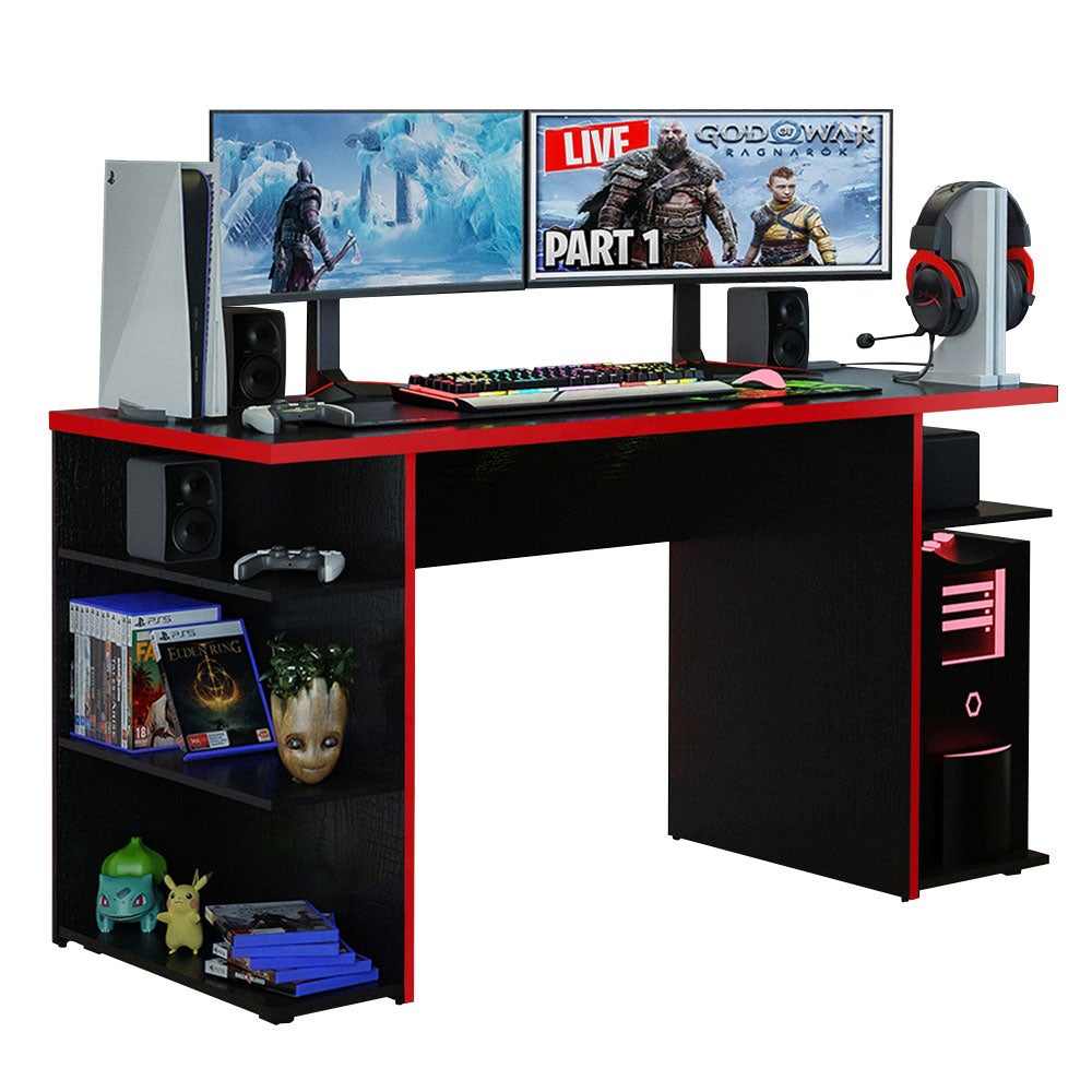 Madesa Scrivania Gaming, Scrivania per Computer, Ufficio e Studio
