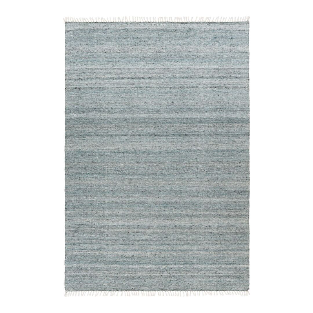 Tapis rayé design en polyéthylène (pe) Bleu 160x230 SVEA | Leroy Merlin