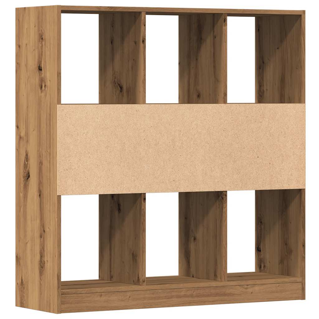 Bibliothèque pour Séjour en Bois Marron H. 100 x l. 97.5 x P. 29.5 cm - 7