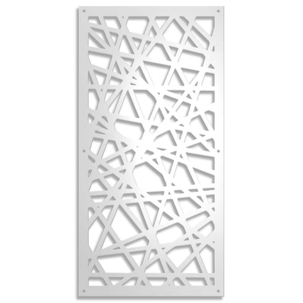 DIAGONAL MAŁY - Panel PCV perforowany - grubość 10mm - Wymiary markizy 50x150 cm - kolor biały