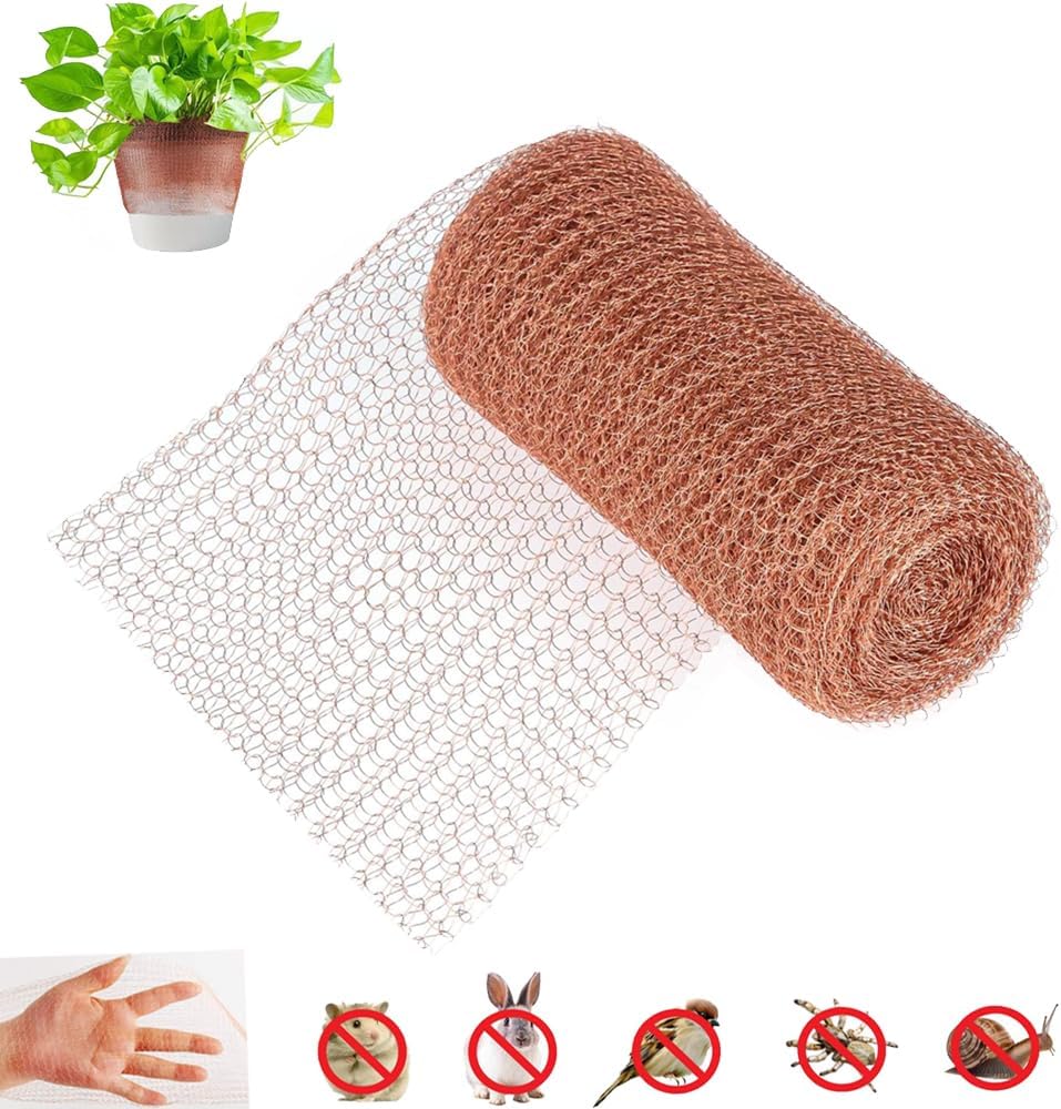 Filet En Cuivre Double Couche Anti-escargots Et Rongeurs - 6 M, Pur Cuivre, Pour Protection Du Jardin, Clôture Surélevée