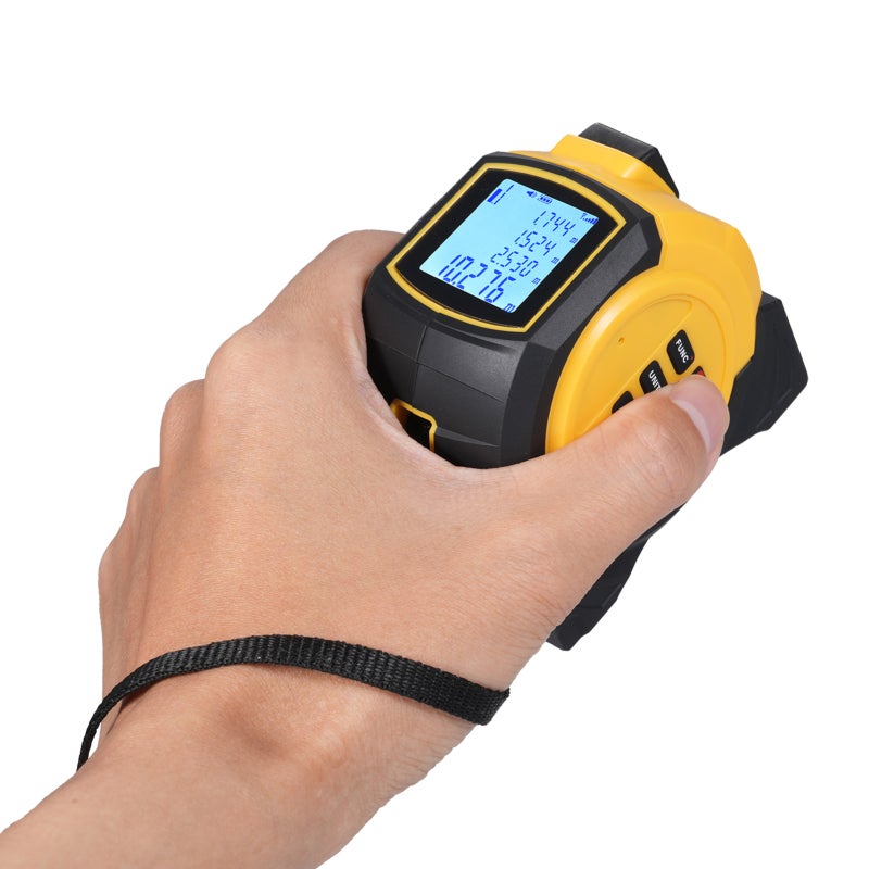 Mètre ruban laser intelligent 3 en 1 (Mètre ruban de 5 m + Télémètre laser de 60 m avec projection laser en forme de croix) - 3