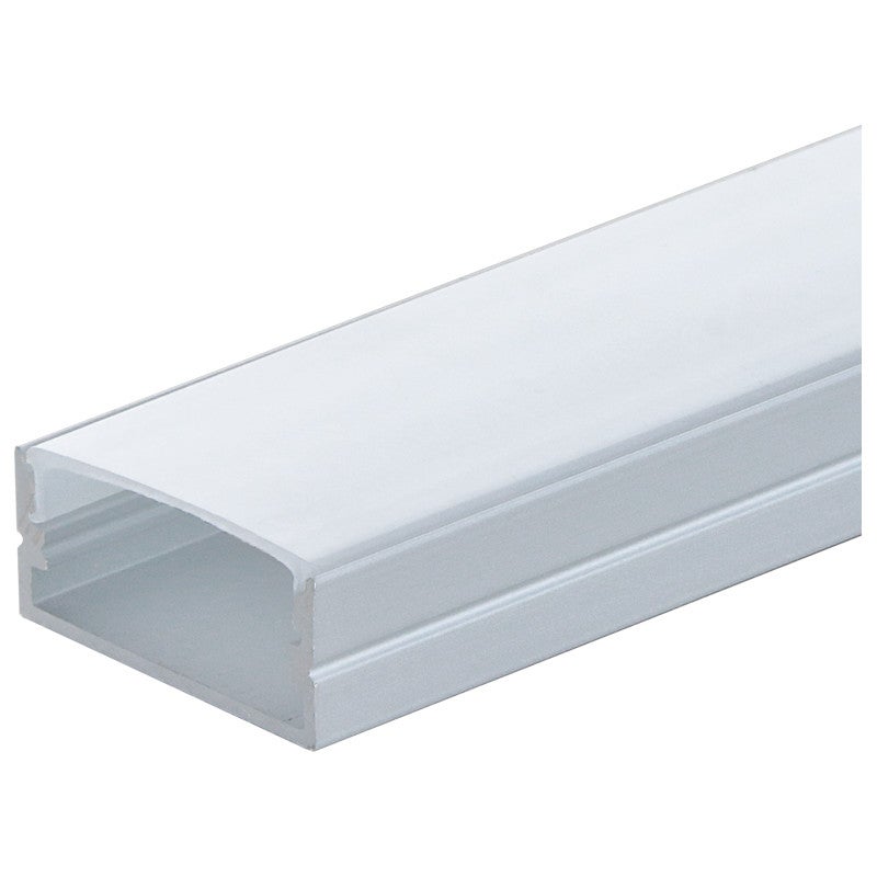 Set Di 5 Profili In Alluminio Bianco Per Strisce LED – Ogni Profilo 2 Metri, Totale 10m, Copertura Opaca, Include Accessori