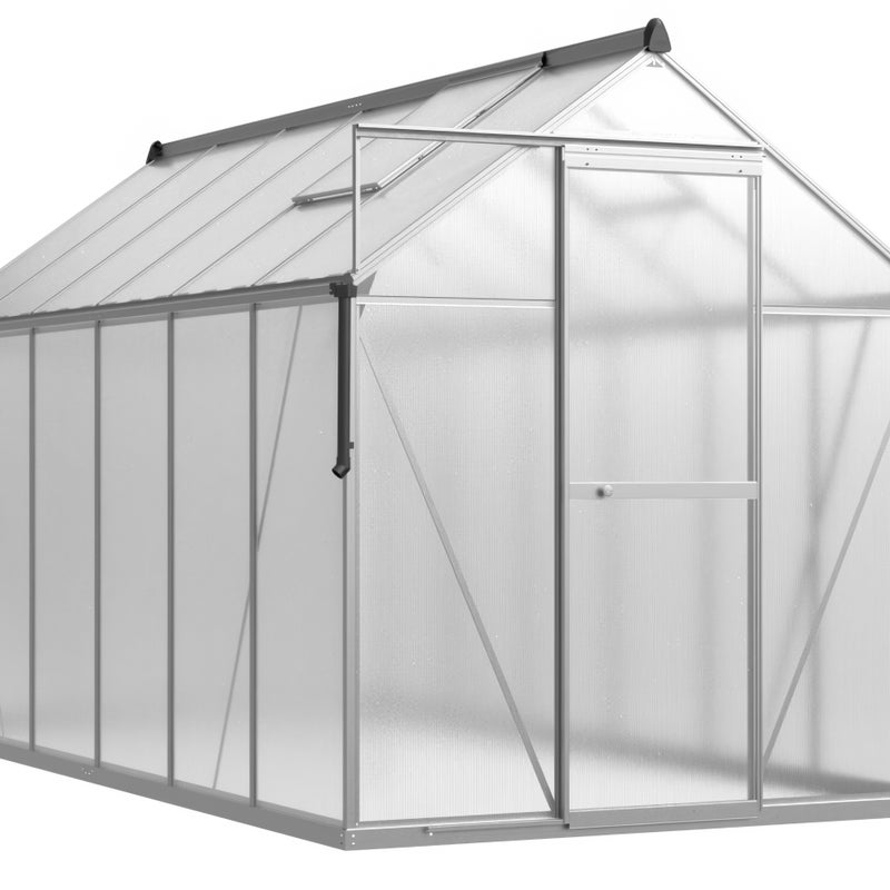 Szklarnia Cultivo z Poliwęglanu 361x183 Ogrodowa Slide-In na warzywa Srebrna 1 szt