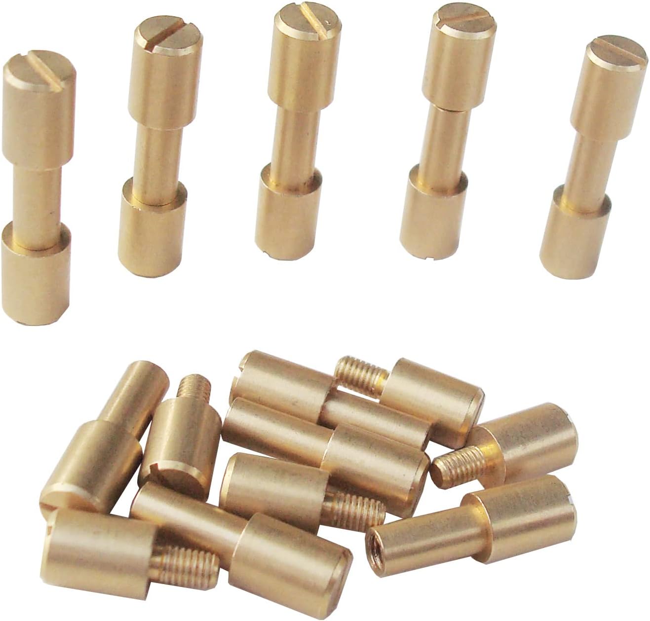 Lot De 5 Molettes Pouce Vis - M6x40mm - Laiton - Boutons Poignée Pour PC/Quincaillerie - Uxcell - NEUF