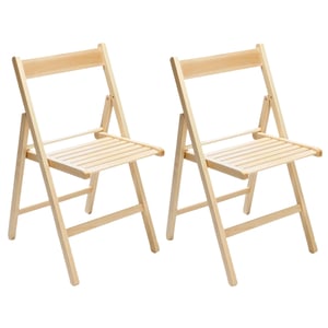 Sedia Pieghevole In Legno Di Faggio Stile Birreria - Arancione Per Interni Ed Esterni