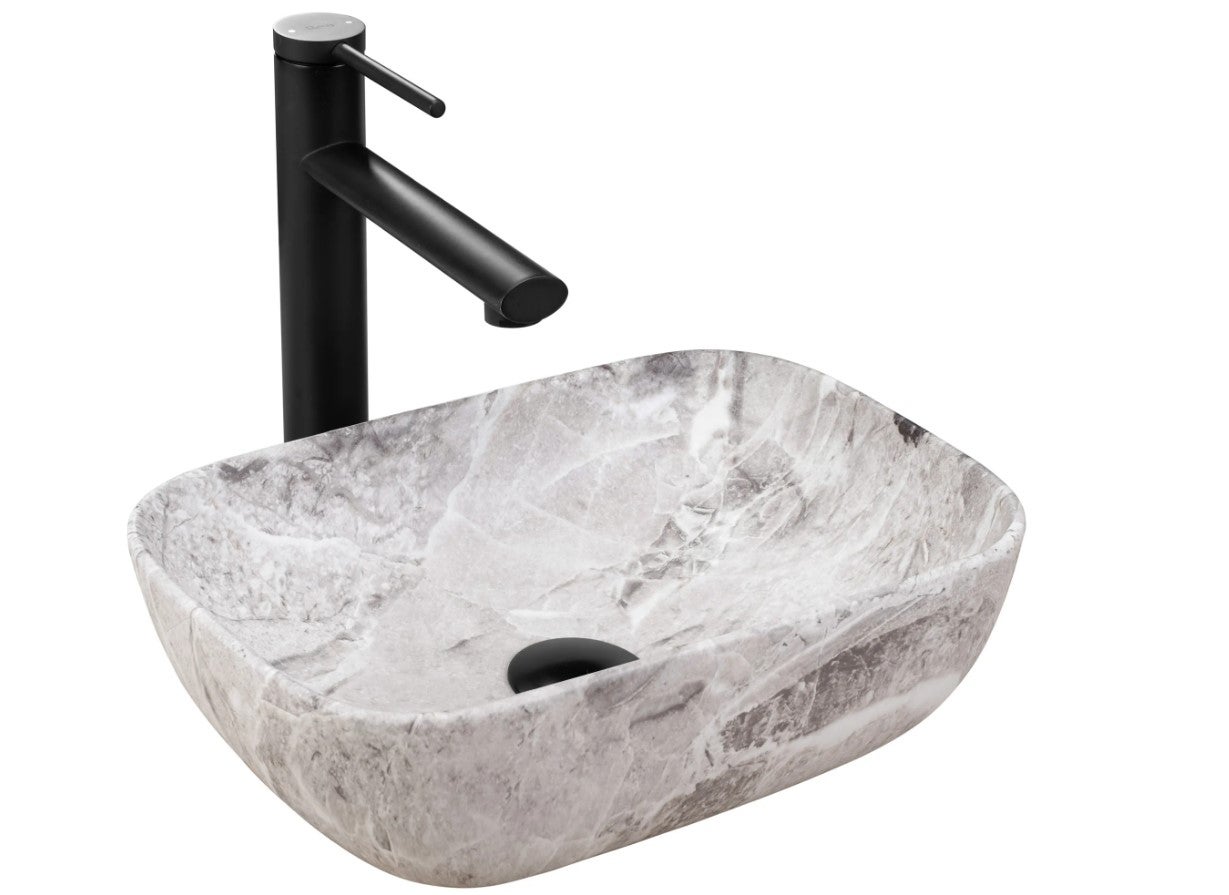 Umywalka Nablatowa Rea Belinda Mini Beżowy Matowy 36 X 25