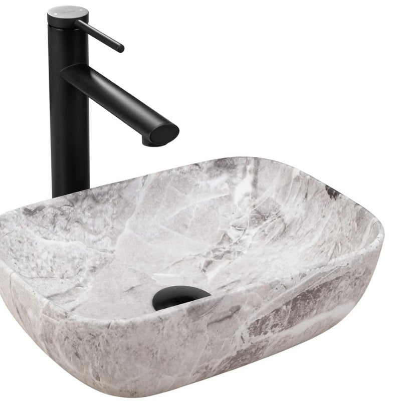 Umywalka Nablatowa Rea Belinda Mini Beżowy Matowy 36 X 25