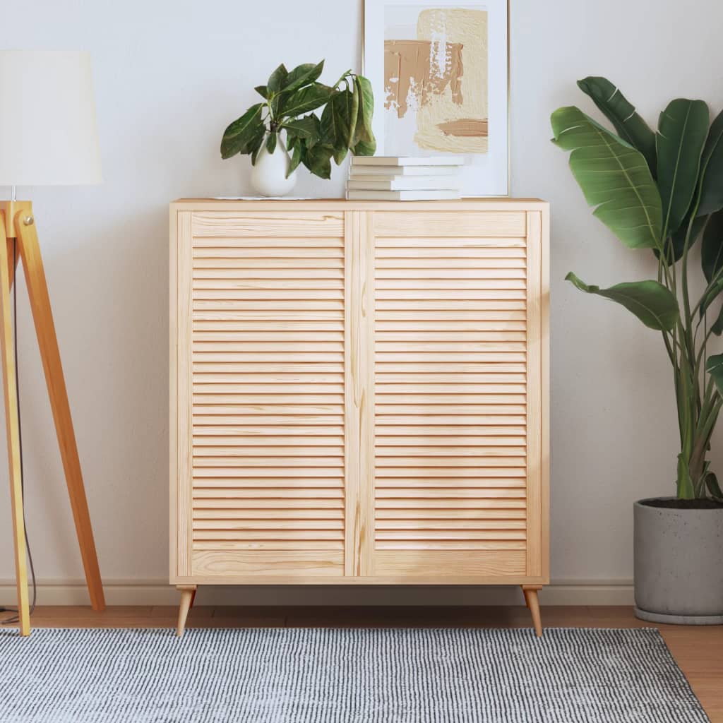 Puerta de armario de lamas 2 uds madera de pino 99,3x49,4 cm vidaxl