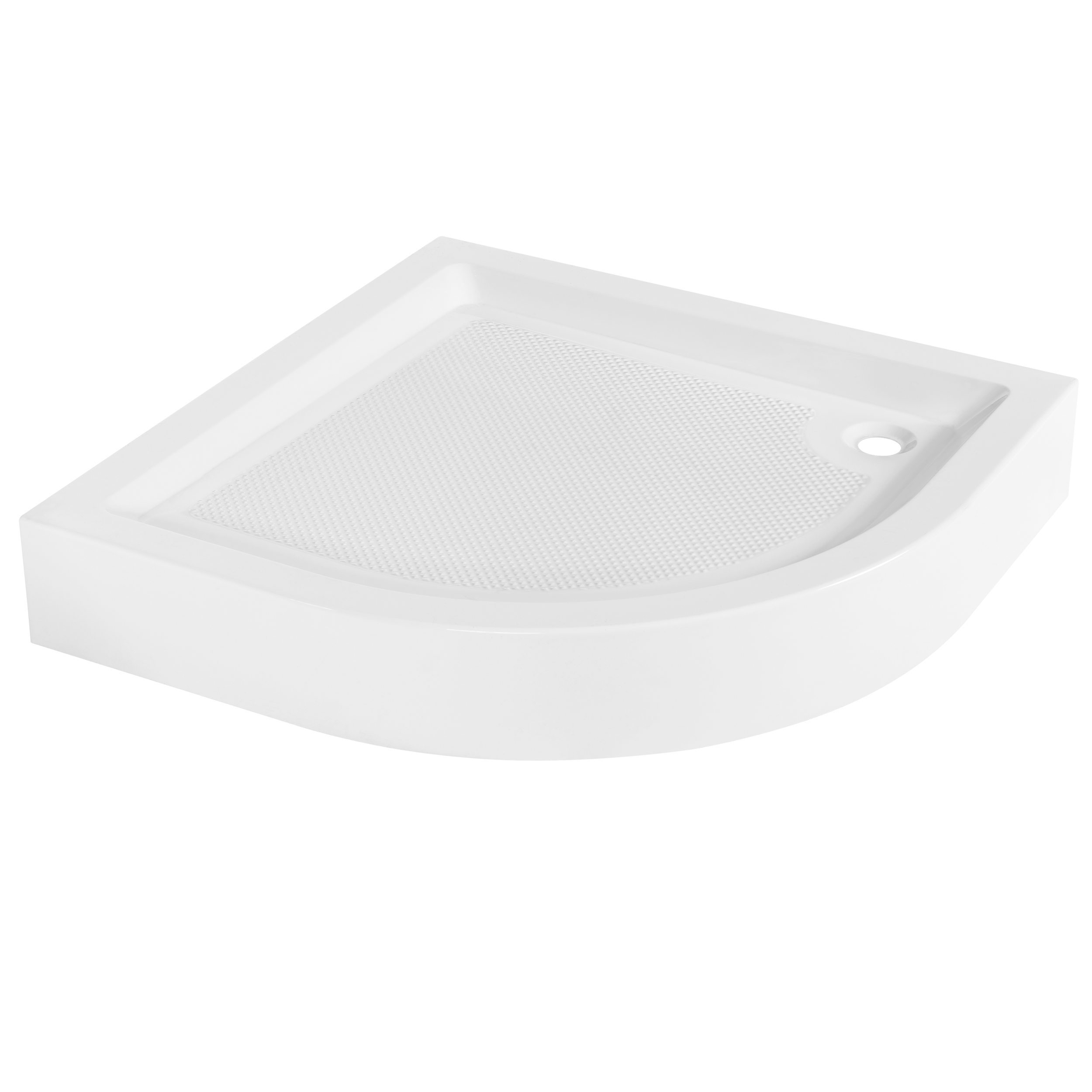 Brodzik Prysznicowy 90x90x16 cm Łazienkowy Do Prysznica Półokrągły INVENA