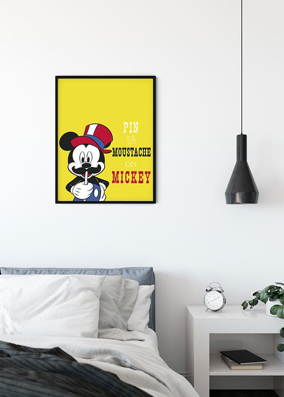 Poster d'art de Komar - Disney Mickey Mouse Moustache - Taille: 50 x 70 cm - 4