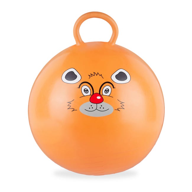 Ballon Sauteur Smiley 65 Cm Vert – Poignée Ergonomique, Max 80 Kg, Pour Enfants Dès 8 Ans, Jeu D’intérieur Sportif