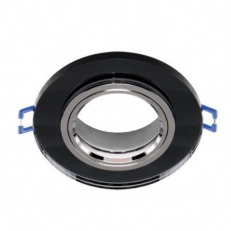 Universo Faretto Rotondo in Vetro Effetto Specchio Bronzo, LED, Diametro 91 mm, Spessore 25 mm, Foro Incasso 60 mm