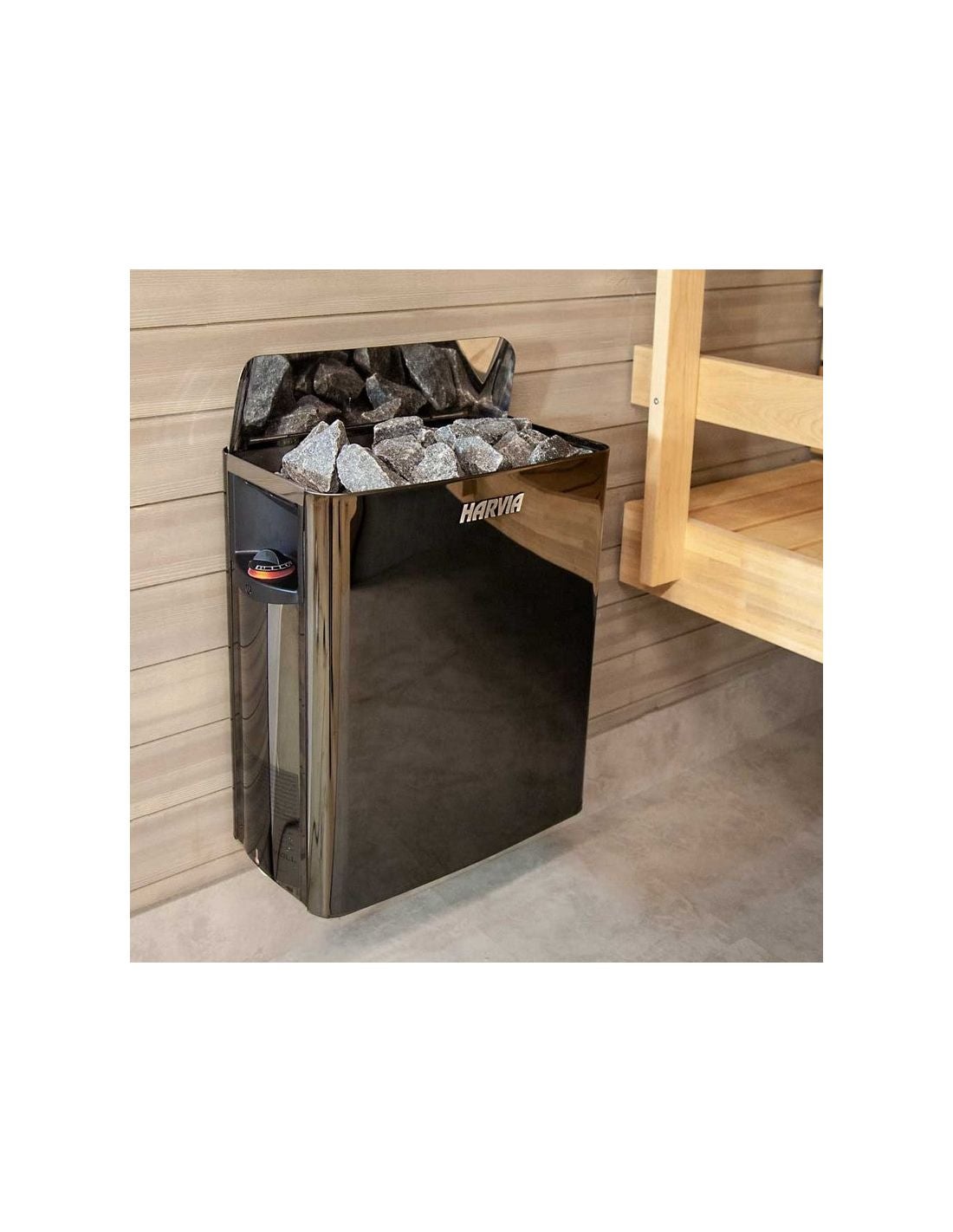 Harvia The Wall Black Steel Poêle pour sauna avec unité de commande intégrée 6 kW - 2