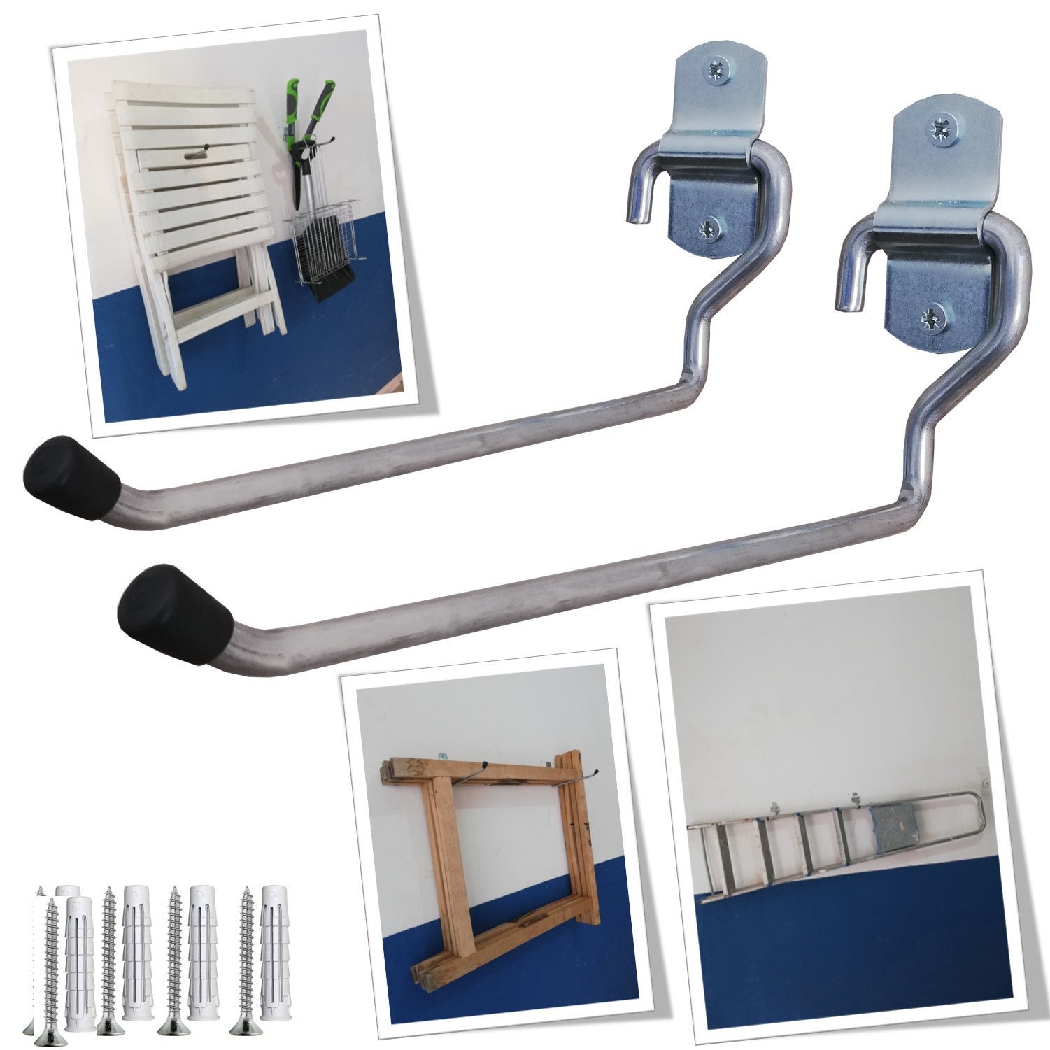 A.M.C. Scaffale In Metallo E MDF Scaffale Ad Alta Portata Fino A