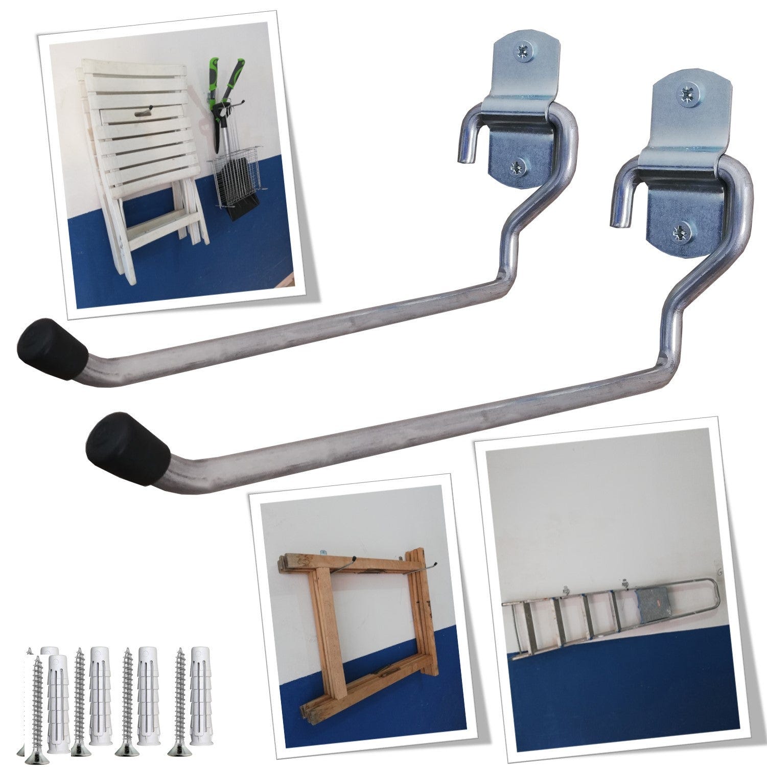 A.M.C. Scaffale In Metallo E MDF Scaffale Ad Alta Portata Fino A