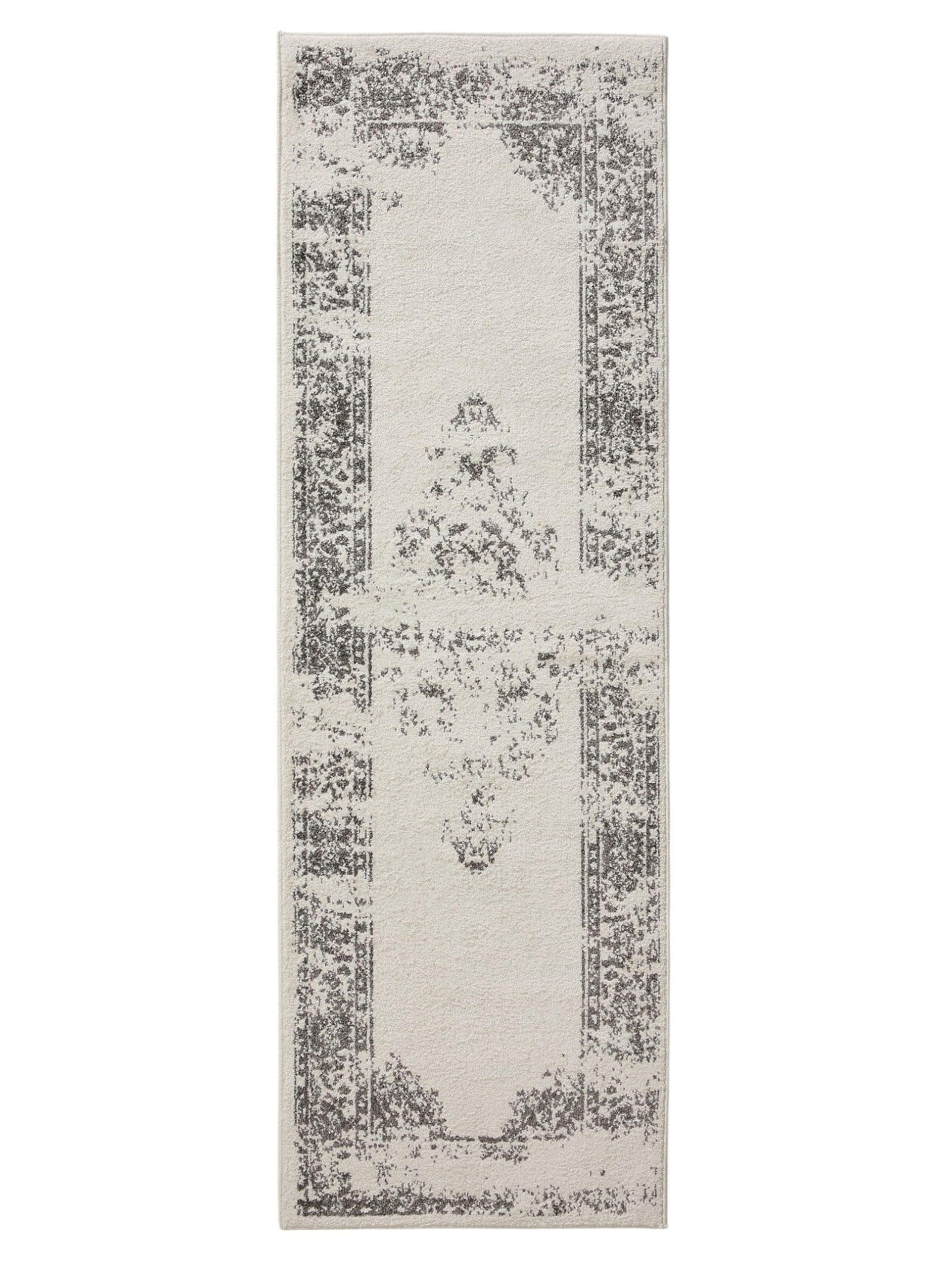 BENUTA - Tapis de couloir Sia crème/gris 80x240 cm | Leroy Merlin
