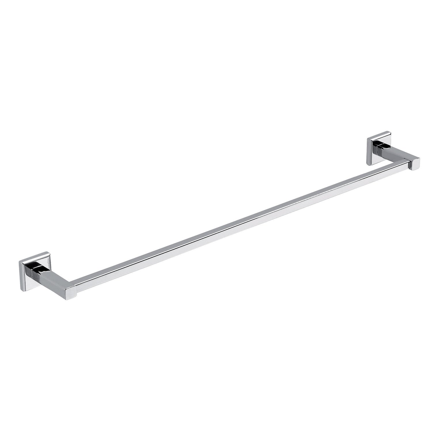 Gedy Teide Porte-serviettes Mural 45 Cm – Acier Inoxydable Chromé, Fixation Vis Ou Adhésif Inclus