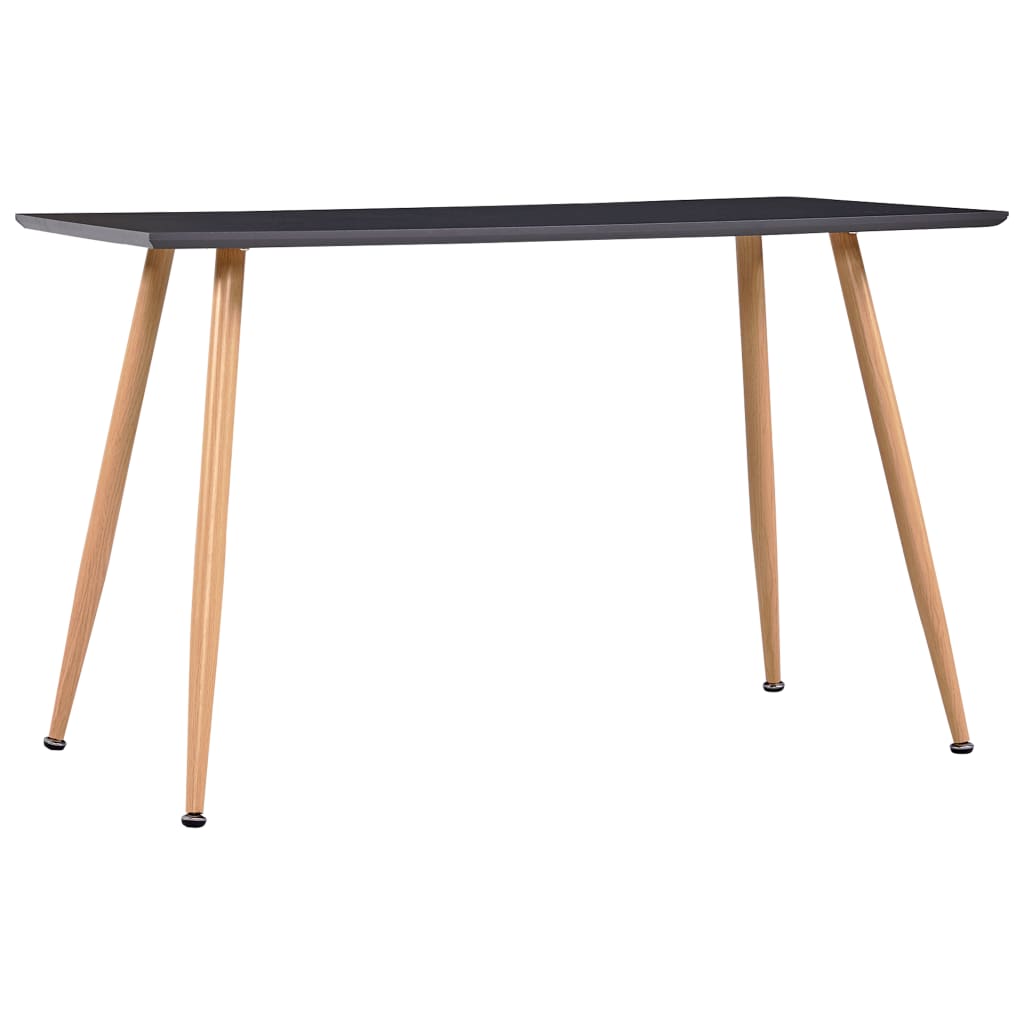 Maison Exclusive - Table de salle à manger Gris et chêne 120x60x74 cm ...