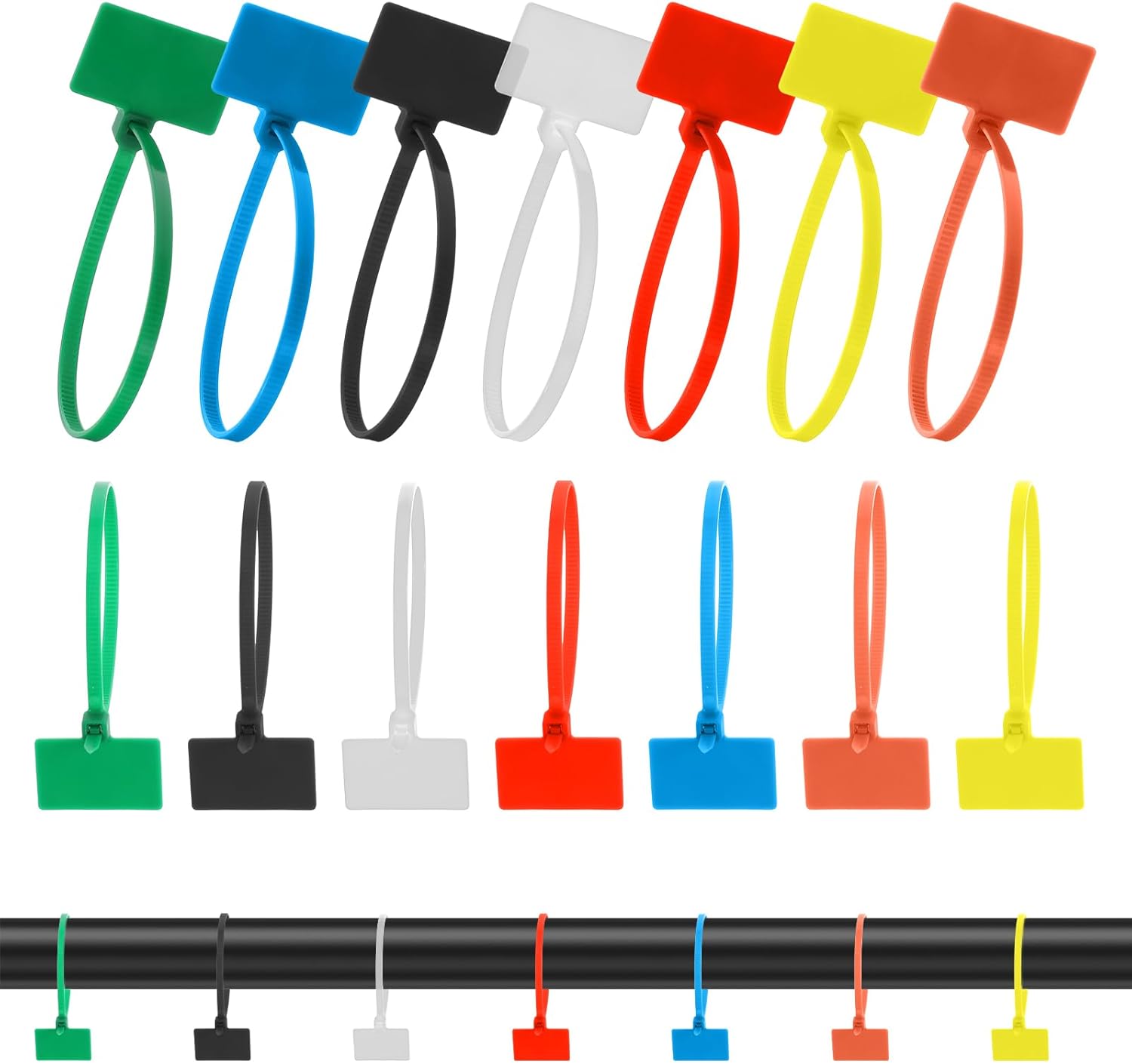 Lot De 100 Serre-câbles Autobloquants En Nylon Pour Fixation