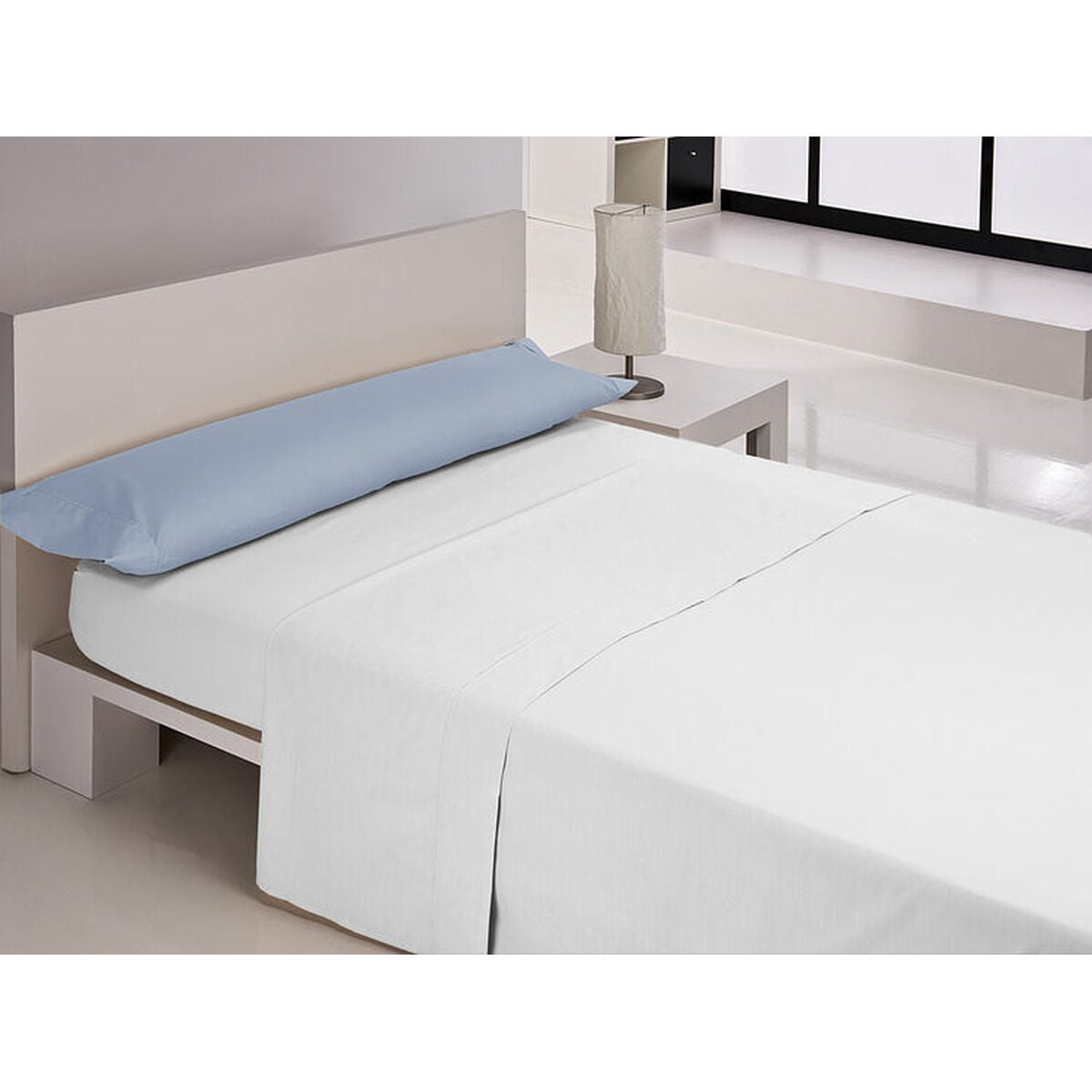 Funda de almohada happy home mix colors azul cama de 150/160 144 hilos 45 x 85 cm (2 unidades)
