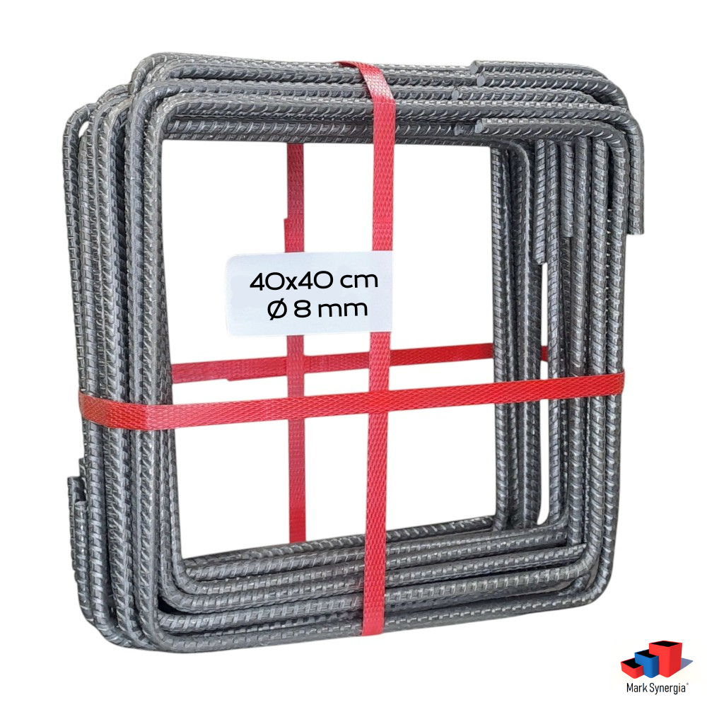 Strzemiona zbrojeniowe budowlane Mark Synergia 40x40 cm fi 8 mm CNC (1 szt.)