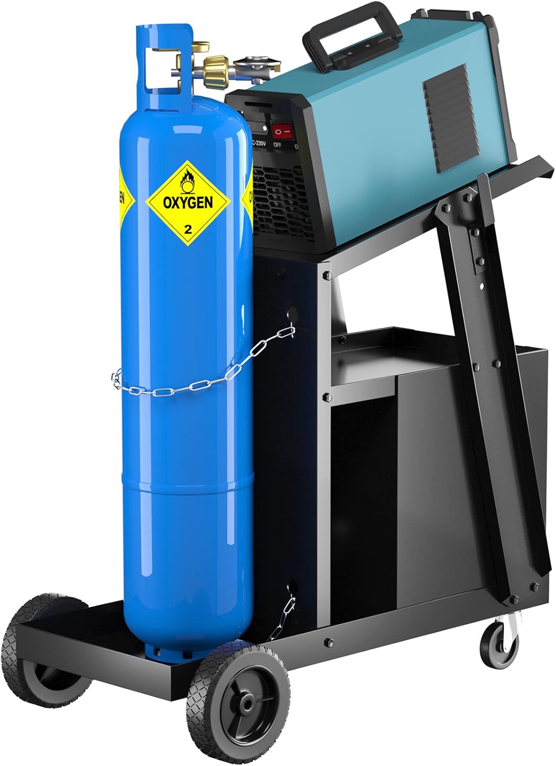 Chariot De Soudage, Servante D'atelier, Bouteilles De Gaz, Machine à