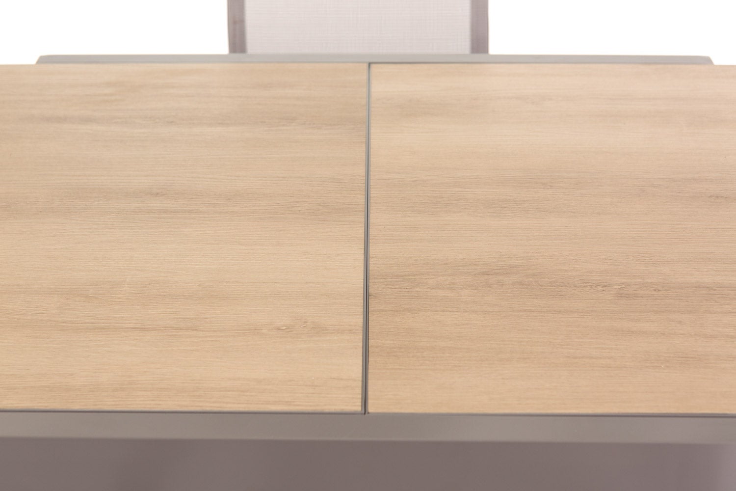 Set pranzo da giardino con tavolo in alluminio allungabile e top in SPC e 6 sedie in textilene - 8