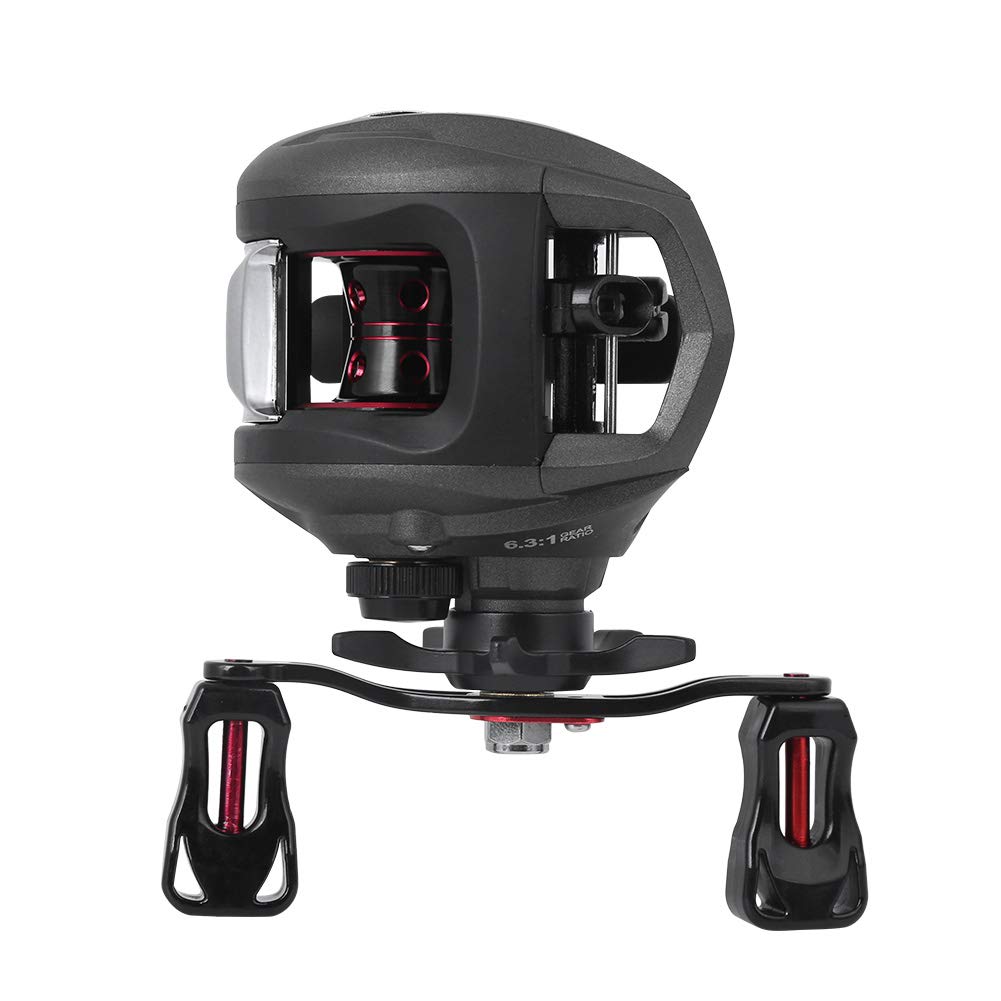 Mulinello da pesca in fibra di carbonio per mulinello da pesca con esche, accessorio per pesca (RS100R (mano destra)) - 6